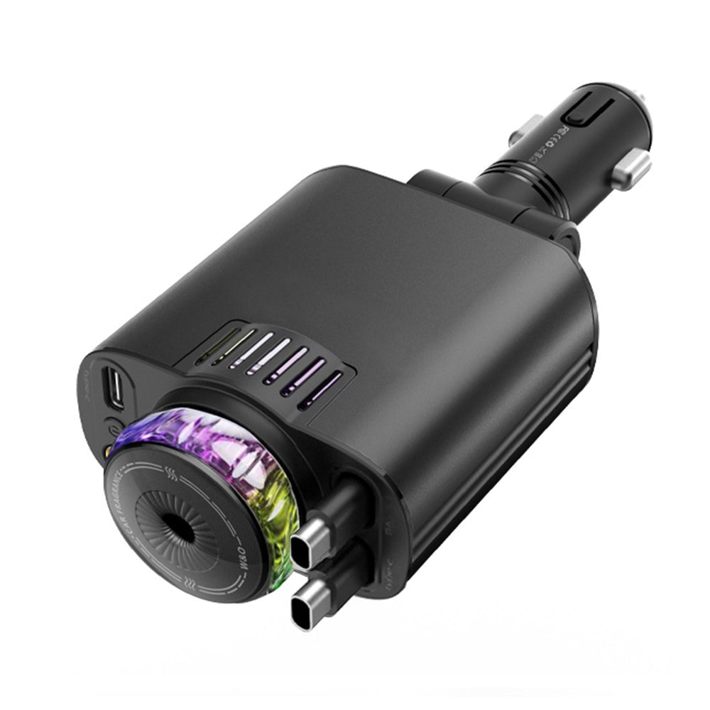 5-in-1 Car Charger with Starlight LED & Perfume Diffuser