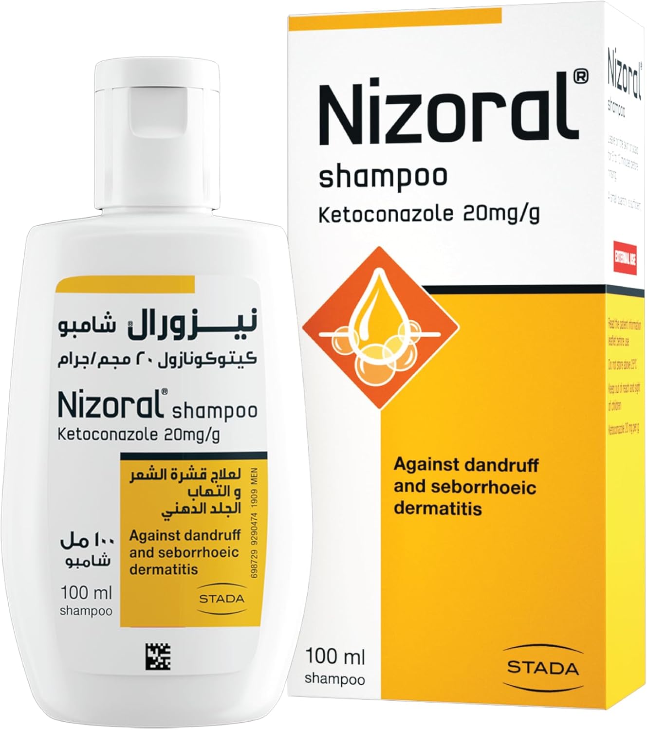 Nizoral® 2% Anti-Dandruff Shampoo, 100ml, Medical Treatment with Ketoconazole, Clinically Proven to Treat Dandruff, Flakes & Itching