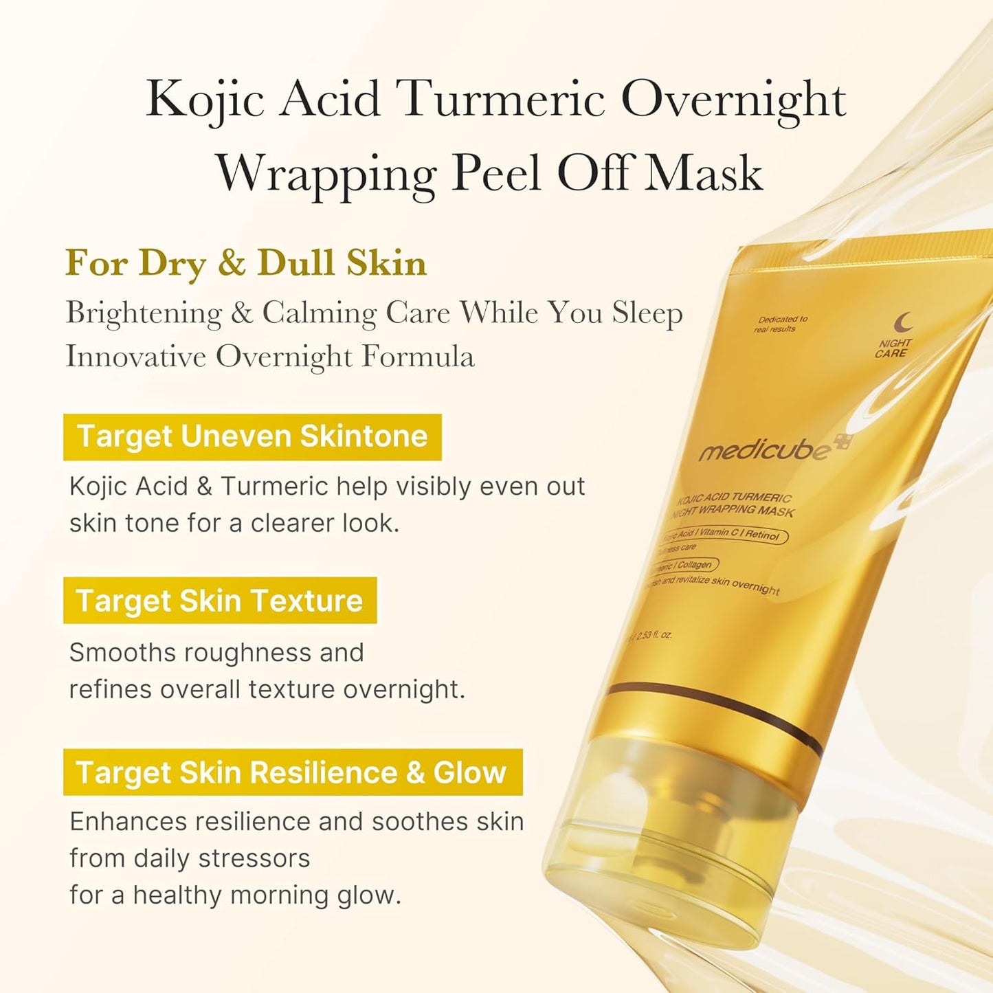Kojic Acid Turmeric Night Wrapping Mask ℗