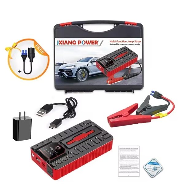 12V Car Battery Booster – Jump Starter with LED SOS Light