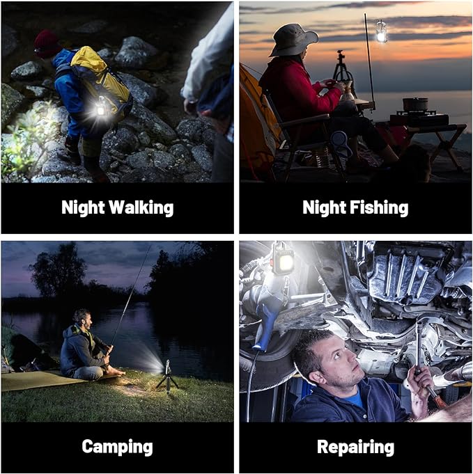 Mini LED Work Light – Magnetic COB Torch with Tripod